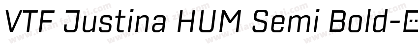 VTF Justina HUM Semi Bold字体转换